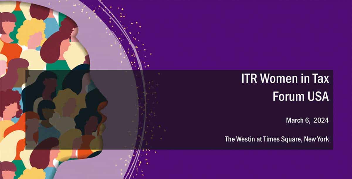 ITR Women in Tax Forim 2024 in New Yotk City banner